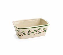 Lenox Holiday Carved Mini Loaf Pan