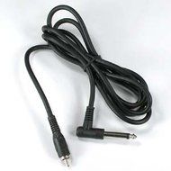 InstallerParts 6Ft 1/4" Mono Right Angle to RCA-M Cable &ndash; Black &ndash; Works With Instruments and More