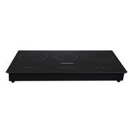 Windmax 29.5" Black Glass Plate 3 Burners Induction Hob Triple Stove Cooktop