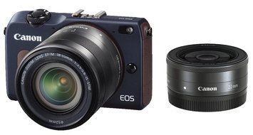 Canon EOS M2 Mirrorless Digital Camera with EF-M 22mm f/2 STM Lens + EF-M 18-55mm IS STM + 90 EX Speedlite Flash...