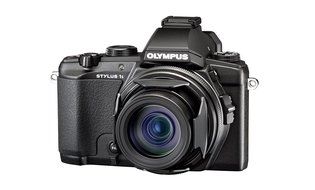 Olympus Stylus 1s Digital Camera with 10.7x Optical Image Stabilized Zoom and 3-Inch LCD (Black)