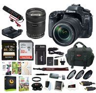 Canon EOS 80D Video Creator Kit with 18-135mm Lens with Software &amp; 64GB Bundle N7