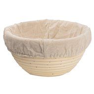 DOYOLLA 1pcs 8.5" Round Banneton Brotform Bread Dough Proofing Rising Rattan Basket &amp; Liner N2