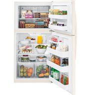 GE GTE21GTHCC 21.2 Cu. Ft. Bisque Top Freezer Refrigerator - Energy Star N3