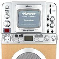 Memorex MKS8590 CD/CD+G Home Recording Karaoke System w/5" 4-Line B/W Display, SD/MMC Card Slot &amp; USB Port N2