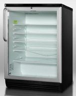 Summit SCR600BLADA Commercial Series 23.6" Wide Freestanding Beverage Center 5.5 Cu. Ft. Capacity Commercially...