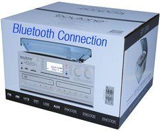 Boytone BT-29W, Bluetooth Dual CD Player and Recorder CD2 to CD1, AM/FM Radio Turntable Record Player 2 Built-in...