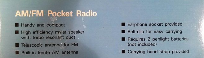 Sports Stylish AM/FM Pocket Radio