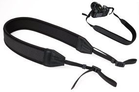 FEESHOW Black Anti-Slip DSLR Camera Neoprene Neck/Shoulder Strap for Canon, Nikon, Sony, Panasonic, FujiFilm,... N3