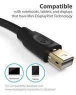 Mini DisplayPort to HDMI Cable (6FT), Fosmon Mini DP [4K | Thunderbolt Port Compatible] to HDMI Cable Adapter... N11