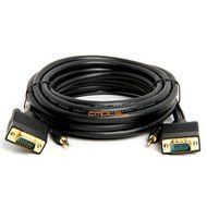 SVGA Super VGA HD15 M/M cable w/ 3.5mm Stereo Audio (Gold Plated) -50FT