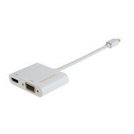 Mini DP to HDMI VGA Adapter, 2-in-1 (Two-In-One) Mini DisplayPort (Thunderbolt compatible) to HDMI/VGA converter... N7