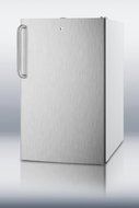 Summit FF511L7SSTBADA Commercial 4.1 Cu. Ft. Stainless Steel Undercounter Compact Refrigerator N4