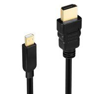 Micro HDMI to HDMI Cable, TechRise 2-Meters High-Speed Gold Plated HDTV HDMI to Micro HDMI Cable Adapter Converter...