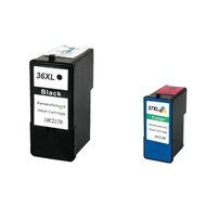2PK G&amp;G Lexmark 36XL 36 18C2190 &amp; Lexmark 37XL 18C2200