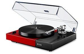 Perpetuum Ebner PE 2525 Turntable with Thorens Tonearm, Dust Cover (Red) N2