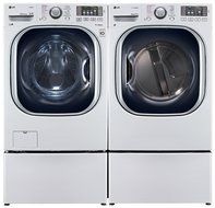 Power Pair Special-LG Turbo Series Ultra-Capacity Laundry System with Steam and Matching Storage Pedestals*PURE...