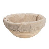 DOYOLLA 1pcs 8.5&quot; Round Banneton Brotform Bread Dough Proofing Rising Rattan Basket &amp; Liner N3