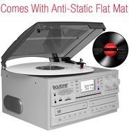 Boytone BT-29W, Bluetooth Dual CD Player and Recorder CD2 to CD1, AM/FM Radio Turntable Record Player 2 Built-in... N2