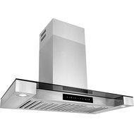 Golden Vantage 30" Stainless Steel Tempered Glass Wall Mount Style Kitchen Cooking Vent Range Hood w/ LED Lights... N3