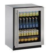 U-Line U3024RGLS00A Built-in Compact Refrigerator, 4.9 cu. ft., Stainless Steel