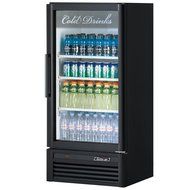 Turbo Air TGM-10SD White Super Deluxe Single Door Refrigerated Merchandiser - 9.3 Cu. Ft. N2