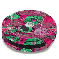 Skin Decal Vinyl Wrap For IRobot Roomba 650 655 Vacuum / Pink Green Wild Flowers