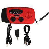 Timorn Solar Hand Crank Self Powered Emergency Radio with LED Flashlight AM/FM Radio Smart Phone Charger Power...