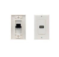 iMBAPrice - HDMI Pigtail Wall Plate Built-In Flexible Hi-Speed HDMI Cable with Ethernet Single Port (1 Port) White N2
