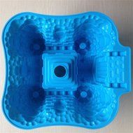FLY Castle Shape Fondant Silicone Cake Mold Mould Baking Tools N7