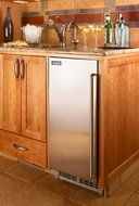 Perlick H50IMS-ADL 15" ADA Compliant Clear Ice Maker with Left Hinge Stainless Steel Solid Door 27 lb. Storage...