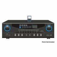Pyle Stereo Receiver and Marine Speaker Package - PT4601AIU 800 Watts Stereo Receiver AM-FM Tuner/USB/SD/Ipod... N3
