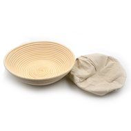 AngelaKerry 1pcs 25x25x8cm (1x1x0.3 inch) Square Banneton Brotform Square Bread Proofing Basket Handmade + Cloth... N2