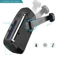 [2016 Upgraded Version] Ecurfu AM/FM/NOAA Emergency Weather Radio, Multifunctional Dynamo Solar Hand Crank Self...