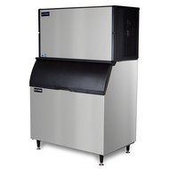 Ice-O-Matic ICE2106HW-B100PS 1856 lb 48" Water-Cooled Half Cube Ice Machine w/ Storage Bin
