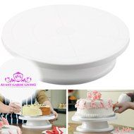 CAKE STAND. White Cake Stand 28 cm, Cake Rotating Stand, Cake Revolving Stand, Cake Decorating Turntable. Cake... N6