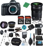 Canon EOS 5D Mark IV Camera + 24-105mm STM + 2pcs ZeeTech 16GB Memory + Case + Reader + Tripod + Starter Set +...