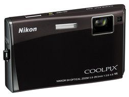 Nikon Coolpix S60 10MP Digital Camera with 5x Optical Vibration Reduction (VR) Zoom (Espresso Black) N3