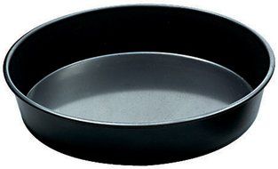 Paderno World Cuisine 12 1/2 Inch by 1 3/8 Inch Blue Steel Cake Pan