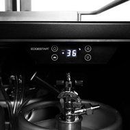 EdgeStar Full Size Dual Tap Built-In Black Stainless Steel Kegerator N4