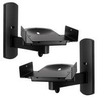 Side Clamping Bookshelf Monitor Speaker Wall Mounts Bracket with Tilt and Swivel N2