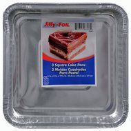 Set of 24 Jiffy Foil Disposable Aluminum 8" x 8" Square Cake Pans (24)