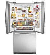 Whirlpool WRF560SMYB 19.6 Cu. Ft. Black French Door Refrigerator - Energy Star N4