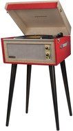 Crosley CR6233U-BK1 Dansette Sterling Portable Turntable with Aux-In, Grey N5