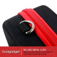 DURAGADGET Executive Black and Red Rigid Protective Case with Elastic Belt Loop Exclusively for Olympus PEN EP5... N4