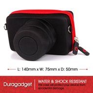 DURAGADGET Executive Black and Red Rigid Protective Case with Elastic Belt Loop Exclusively for Olympus PEN EP5... N5