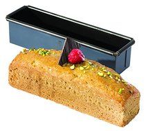 Matfer Bourgeat Exopan Steel Non-Stick Mini Loaf Mold, Black
