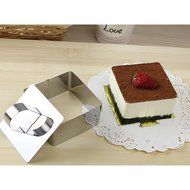 FUBARBAR Mini Cake Cutter Mold Decorating Pastry Ring with Pusher 3 X 2 Inch Stainless Steel Assorted Shape(Round) N21