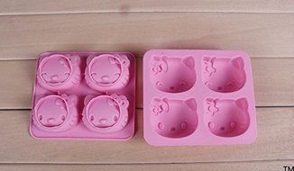 Hello Kitty Cake Mold Ice Cube Tray Silicone Mold Soap Candle Moulds Sugar Craft Tools Bakeware Chocolate Moulds N4