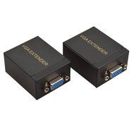 Security 1080P VGA Signal 60M Extender Repeater Adapter over Single RJ45 Cat 5e Cat6 Network Cable (1 Transmitter...